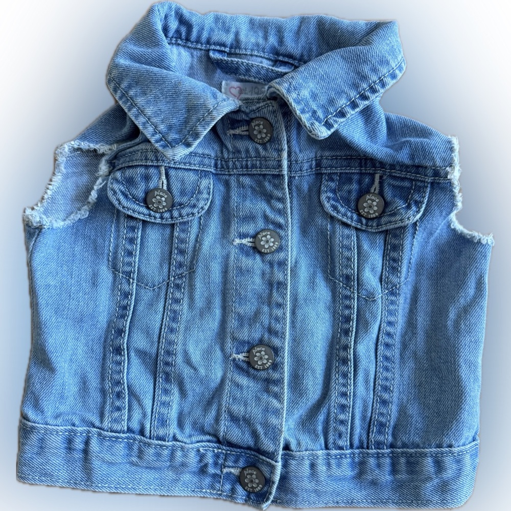 1989 Place Light Blue Denim Vest